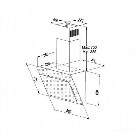 Кухонная вытяжка Korting KHC 67590 GN