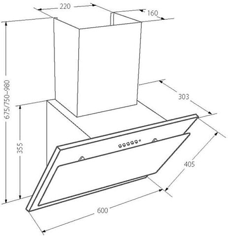 Кухонная вытяжка YOUQ Yumi WL 1080 S 60 WH (белый)