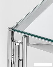 Журнальный столик Stool Group Гэтсби 55x55 EET-027 (прозрачное стекло/сталь серебристый) Журнальный столик Stool Group Гэтсби 55x55 EET-027 (прозрачное стекло/сталь серебристый)