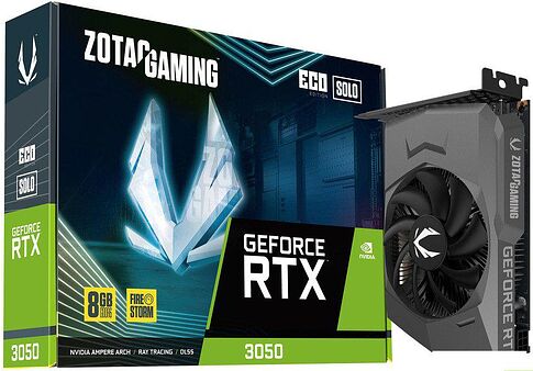 Видеокарта ZOTAC GeForce RTX 3050 Eco Solo ZT-A30500R-10L