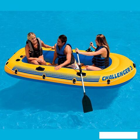 Гребная лодка Intex Challenger 3 Set (Intex-68370)