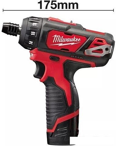 Дрель-шуруповерт Milwaukee M12 BD-202C 4933441900 (с 2-мя АКБ, кейс)