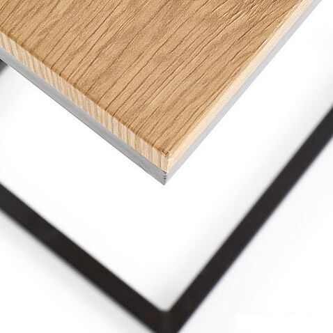 Журнальный столик Halmar Nisa (дуб золотой/черный)