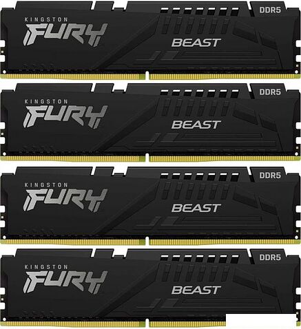 Оперативная память Kingston FURY Beast 4x16ГБ DDR5 5600МГц KF556C40BBK4-64