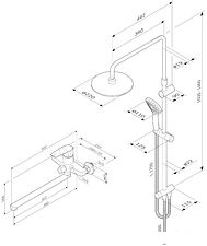 Душевая система AM.PM Gem F40890A94