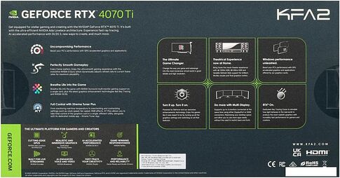 Видеокарта KFA2 GeForce RTX 4070 Ti X 47IOM7MD7ADK