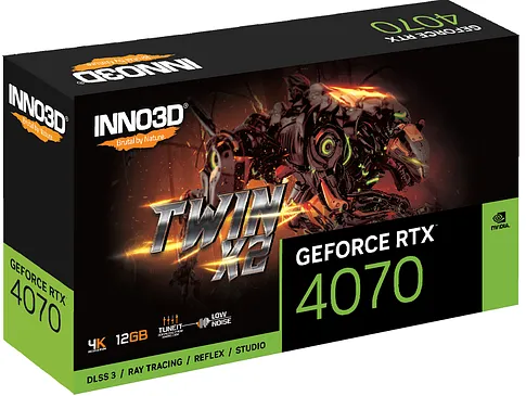 Видеокарта Inno3D GeForce RTX 4070 Twin X2 N40702-126X-185252N