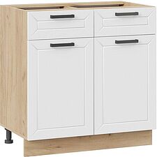 Шкаф напольный Трия Лорас 1Н8Я1 (дуб крафт золотой/холст белый) Шкаф напольный Трия Лорас 1Н8Я1 (дуб крафт золотой/холст белый)