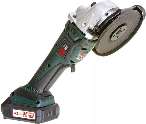 Угловая шлифмашина KLPRO KLAT18B-20 (с 2-мя АКБ, сумка)