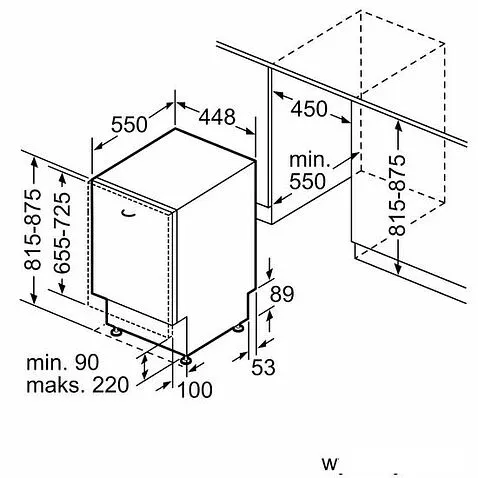 Встраиваемая посудомоечная машина Bosch Serie 4 SPV4EMX10E