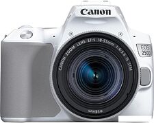 Зеркальный фотоаппарат Canon EOS 250D Kit 18-55 IS STM (белый) Зеркальный фотоаппарат Canon EOS 250D Kit 18-55 IS STM (белый)