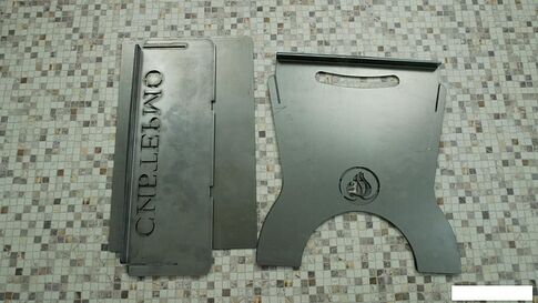 Разборный мангал Сибтермо С упором для коптильни 350x270x300 00610211