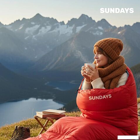 Спальный мешок Sundays ZC-SB010 (2шт, красный)