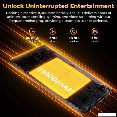 Планшет Oukitel RT9 6GB/256GB (черный)