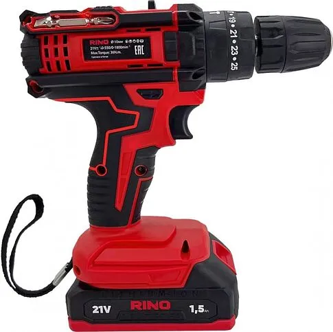 Ударная дрель-шуруповерт RINO DRL2-1 (с 1-им АКБ)