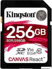 Карта памяти Kingston Canvas React SDR/256GB SDXC 256GB Карта памяти Kingston Canvas React SDR/256GB SDXC 256GB