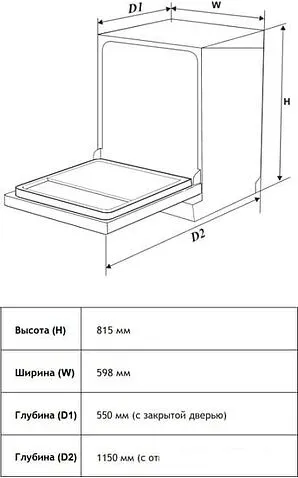 Посудомоечная машина Weissgauff BDW 6042