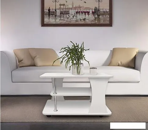 Журнальный столик Артём-Мебель Либерти СН 119.01-02 (белый)