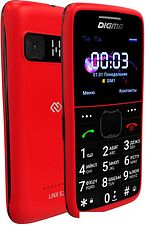 Кнопочный телефон Digma Linx S220 (красный)
