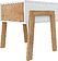 Комод Crafto Мунк 02 44x40x50 (белый дуб)