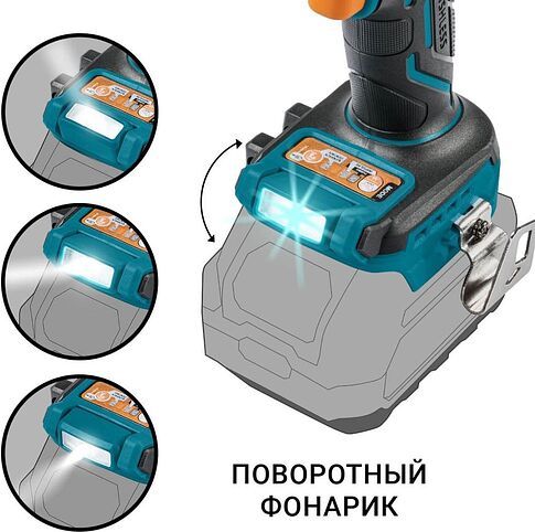 Ударная дрель-шуруповерт Bort BAB-21X 93414929 (без АКБ)