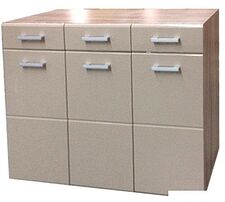 Комод Стендмебель Симба 3 ящика (кофе с молоком-ясень шимо темный)