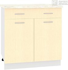 Шкаф напольный Кортекс-мебель Корнелия Лира НШ80р1ш (венге светлый/марсель)