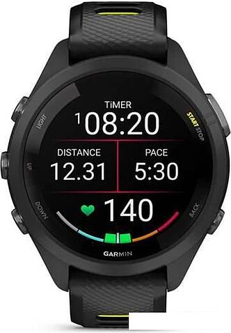 Умные часы Garmin Forerunner 265S 42 мм (черный/желтый)