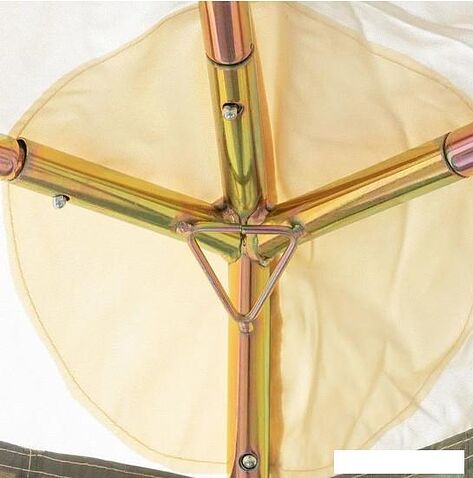 Тент-шатер Camping World Green Hotel Volga 138199 (зеленый/бежевый)