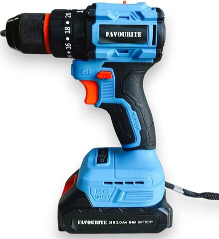 Дрель-шуруповерт Favourite ДАБ 21 303802102 (с 2-мя АКБ, кейс)