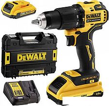 Ударная дрель-шуруповерт DeWalt DCD709D2T (с 2-мя АКБ 2 Ah, кейс) Ударная дрель-шуруповерт DeWalt DCD709D2T (с 2-мя АКБ 2 Ah, кейс)