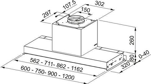 Кухонная вытяжка Franke Mythos FMY Drip-Free 120 KL 305.0705.341
