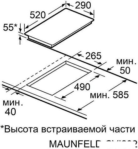 Варочная панель MAUNFELD CVI292S2BWH Inverter