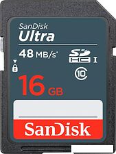 Карта памяти SanDisk Ultra SDHC Class10 16GB [SDSDUNB-016G-GN3IN]