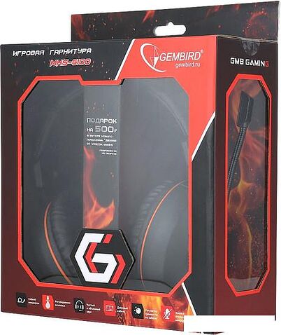 Наушники с микрофоном Gembird MHS-G100