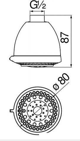 Верхний душ Nobili AD139/54CR