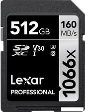 Карта памяти Lexar Professional 1066x SDXC LSD1066512G-BNNNG 512GB