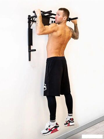 Турник с брусьями Absolute Champion Железное тело 3 в 1 АЧ 11656 (белый, черные ручки)