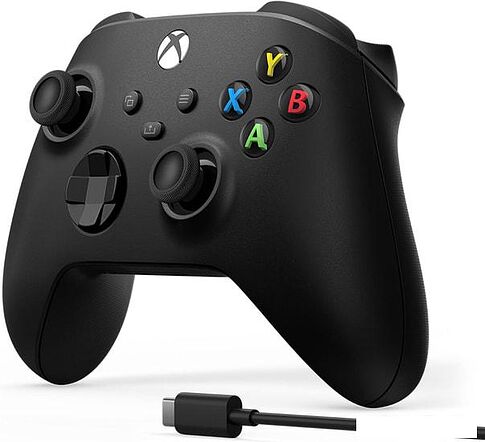 Геймпад Microsoft Xbox + USB-C кабель (черный)
