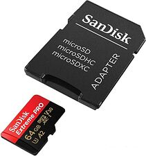 Карта памяти SanDisk Extreme PRO SDSQXCY-064G-GN6MA microSDXC 64GB (с адаптером) Карта памяти SanDisk Extreme PRO SDSQXCY-064G-GN6MA microSDXC 64GB (с адаптером)