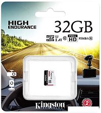 Карта памяти Kingston High Endurance microSDHC 32GB