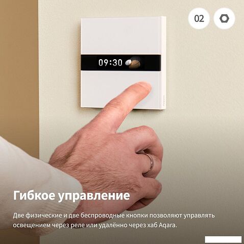 Выключатель Aqara Display Switch V1 EU WS-K02D