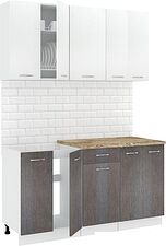 Готовая кухня Кортекс-мебель Корнелия Лира-лайт км.02516 1.5 м (белый/береза/мадрид) Готовая кухня Кортекс-мебель Корнелия Лира-лайт км.02516 1.5 м (белый/береза/мадрид)
