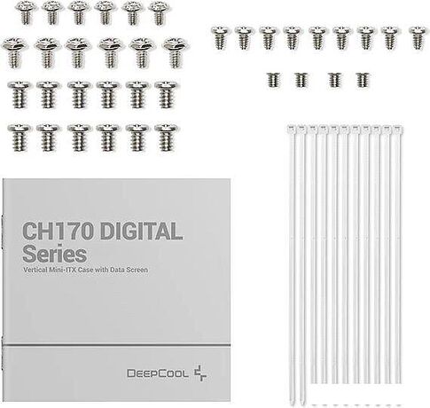 Корпус DeepCool CH170 Digital WH R-CH170-WHNPI0D-G-1