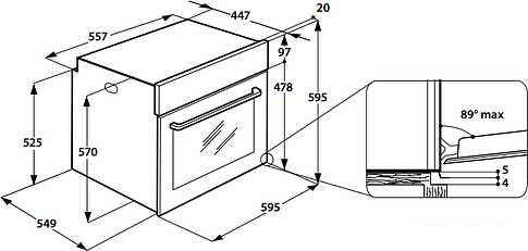 Духовой шкаф Indesit IFW 4534 H WH