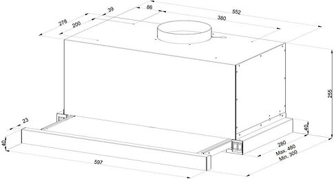 Кухонная вытяжка KUPPERSBERG Slimturbo 60 B