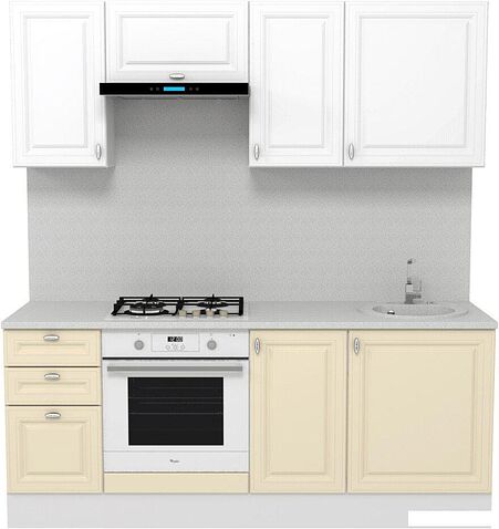 Шкаф напольный Горизонт Ева 60 (белый софт)