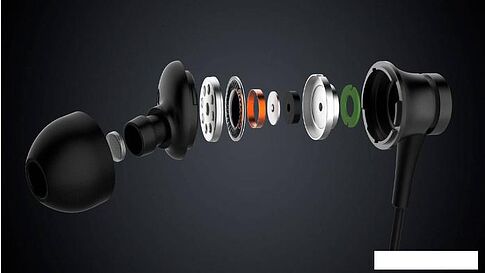 Наушники с микрофоном Xiaomi Mi In-Ear Headphones Basic HSEJ03JY (серебристый)