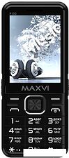 Кнопочный телефон Maxvi P110 (черный)