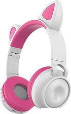 Наушники QUMO Party Cat (белый/розовый)